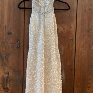 White Sequin Dress